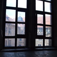 2017. Schleusingen.Blick aus dem Schlossfenster