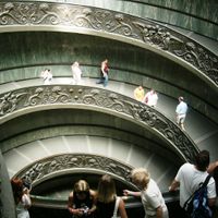 Aufgang in einem Museum.Rom.2005